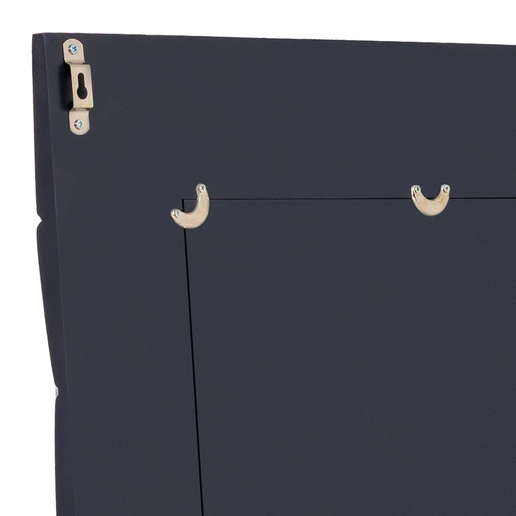 Specchio in legno nero 62x2.5x84h cm