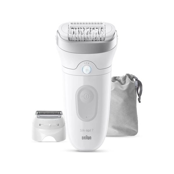 Epilatore braun silk epil 7 7 041 white e silver - 8700216963503
