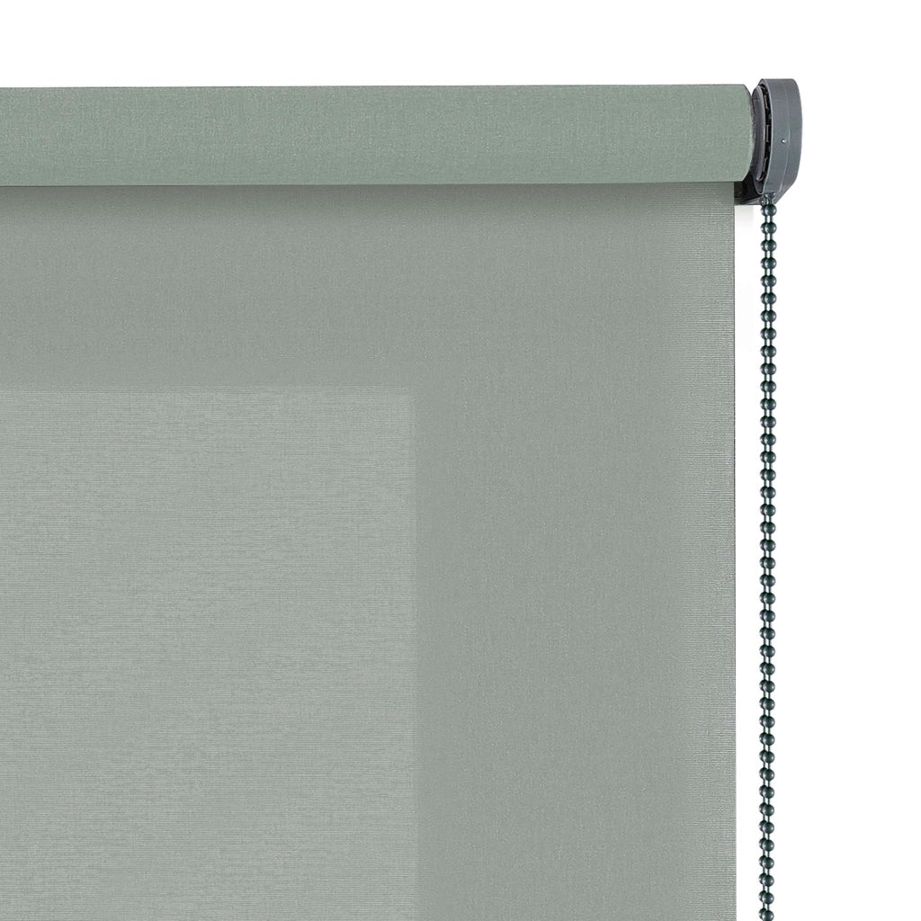 Tenda a Rullo Filtrante, Tenda Avvolgibile Traslucida Liscia Per Finestre e Porte Verde 180x250 cm