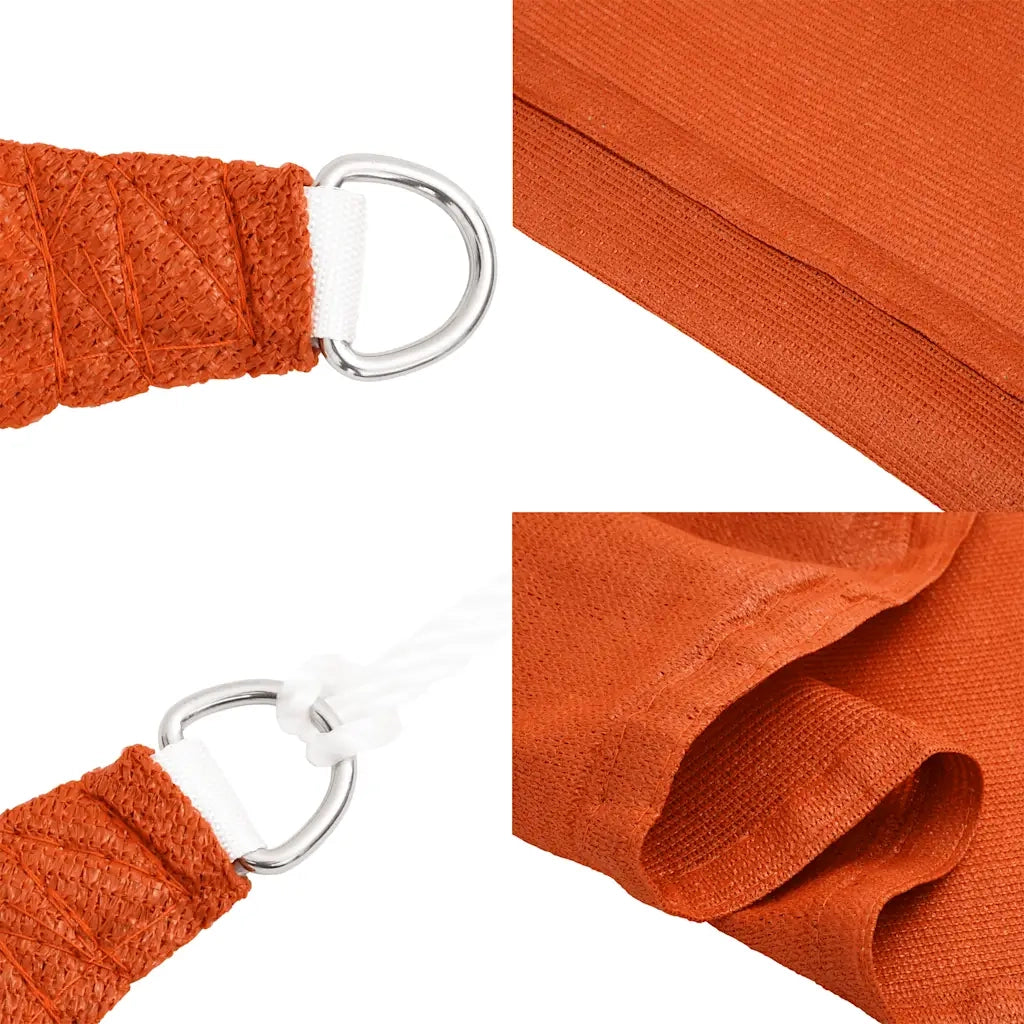 Vela Parasole | Telo Ombra | Vela da ombra 160 g/m2 Arancione 3x3x4,2 m in HDPE