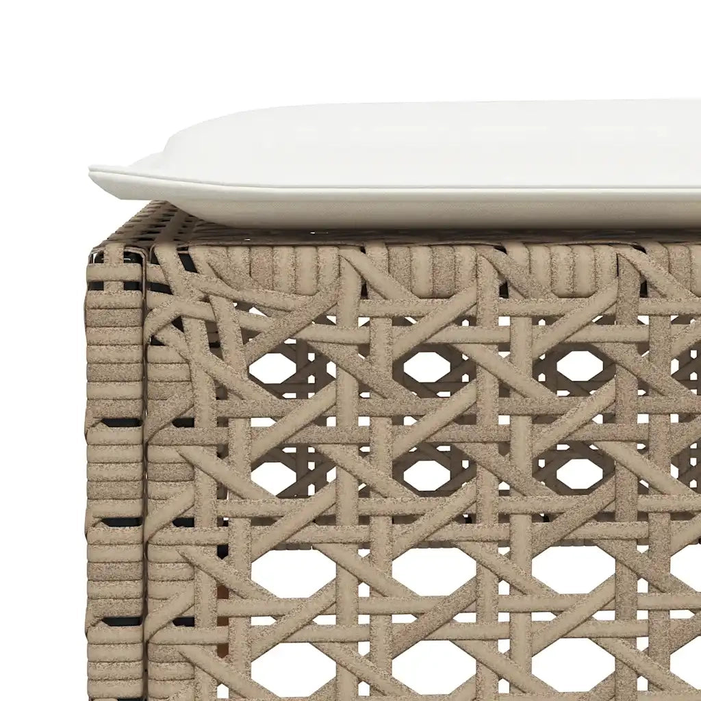 Set Divano da Giardino 8 pz con Cuscini Beige in Polyrattan 3261958