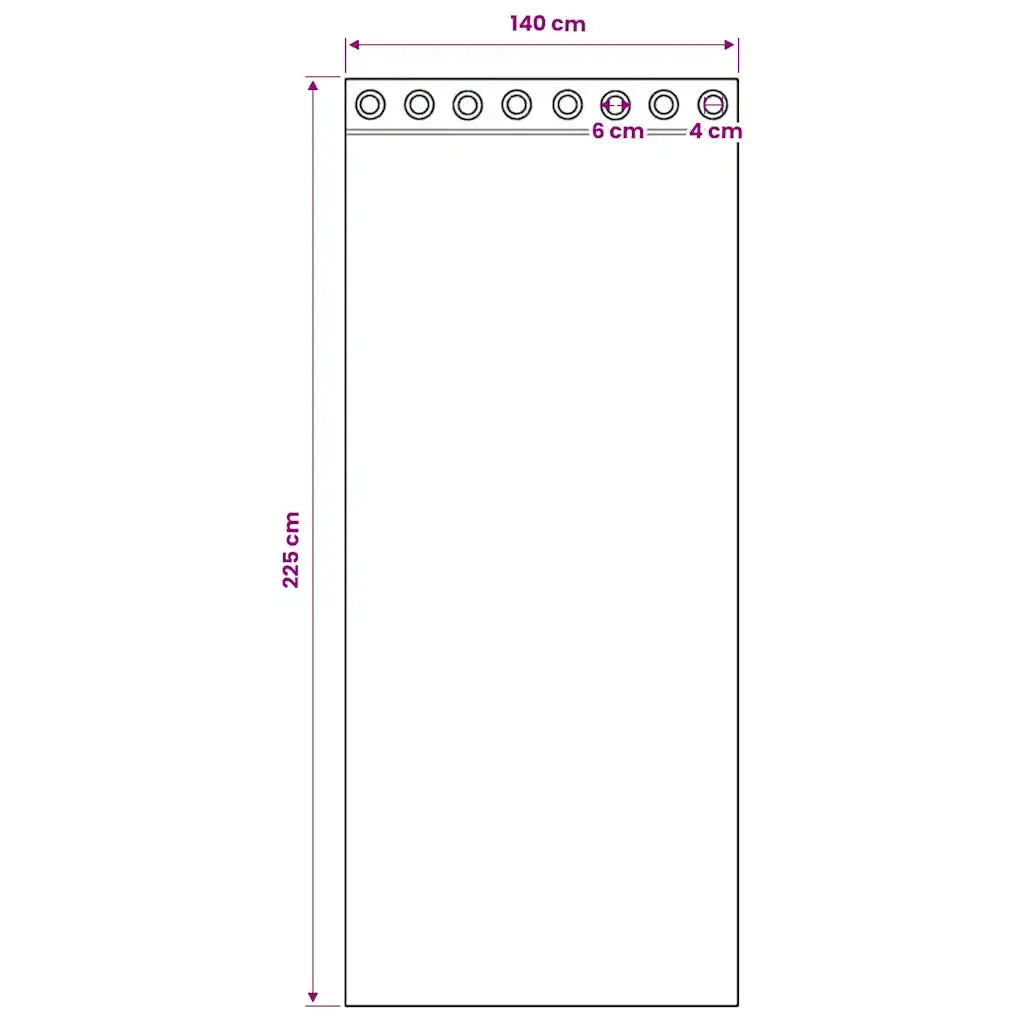 Tende in Voile con Occhielli 2 pz Turchese