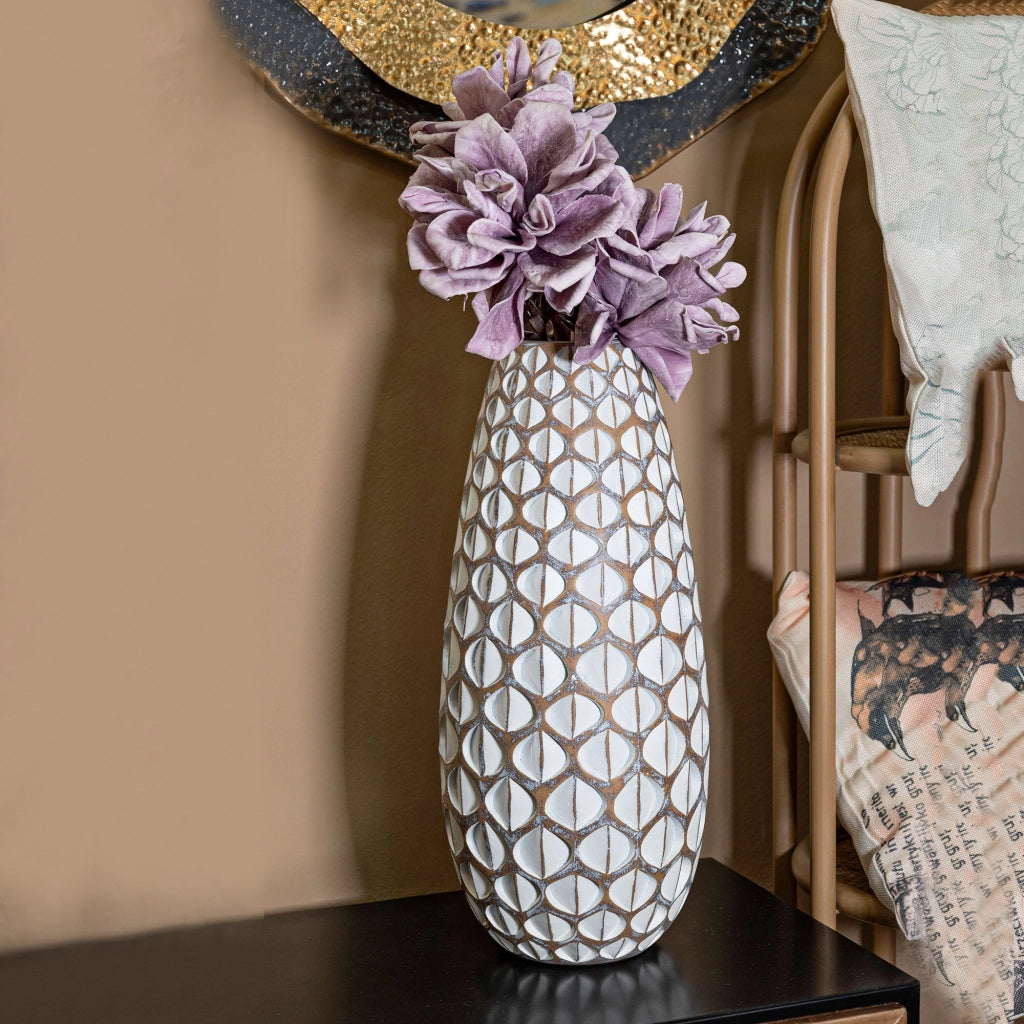 Barati, Vaso Colore Struttura Bianco, Beige
