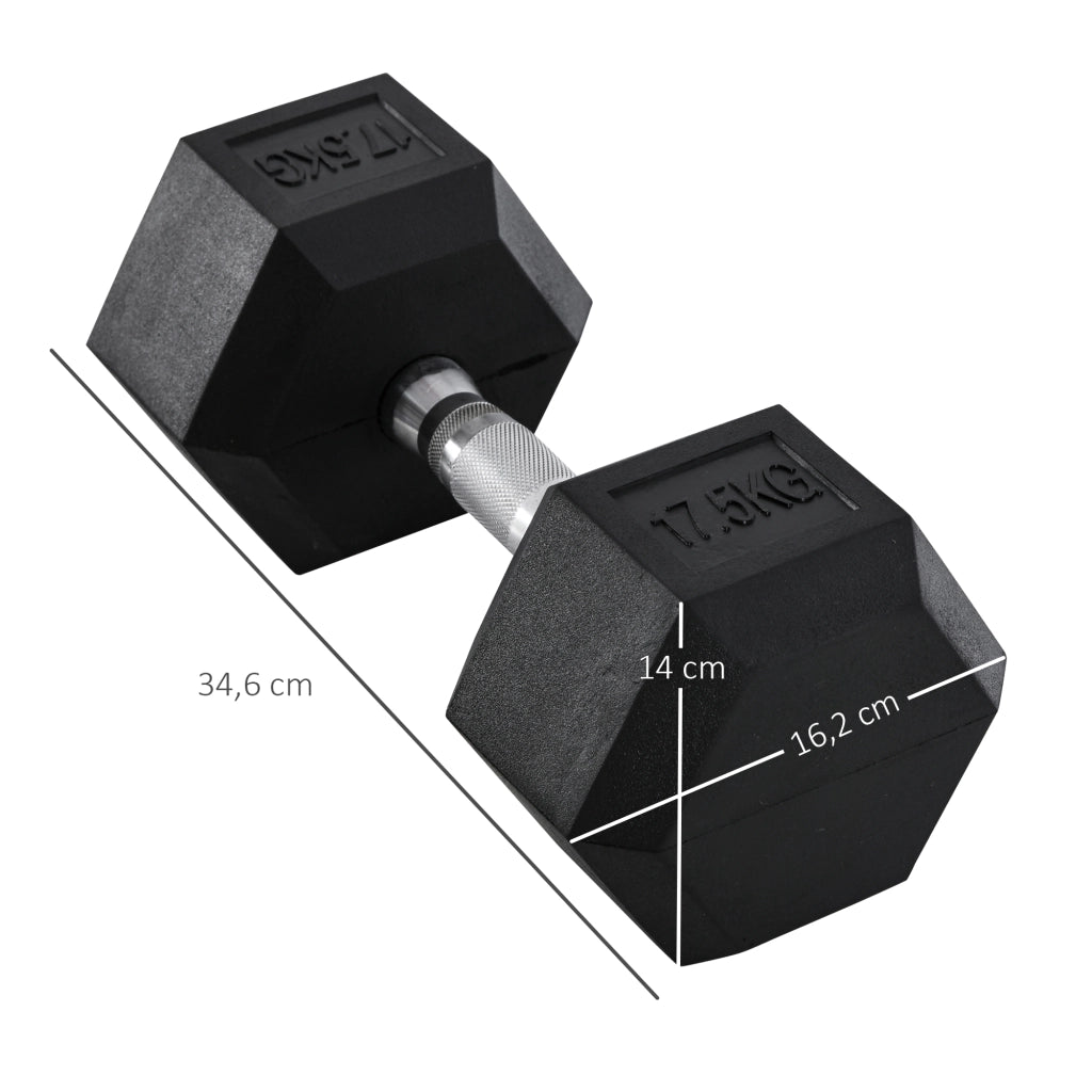 Manubrio 17,5 kg ¨C zephmum ¨C Nero + Argento