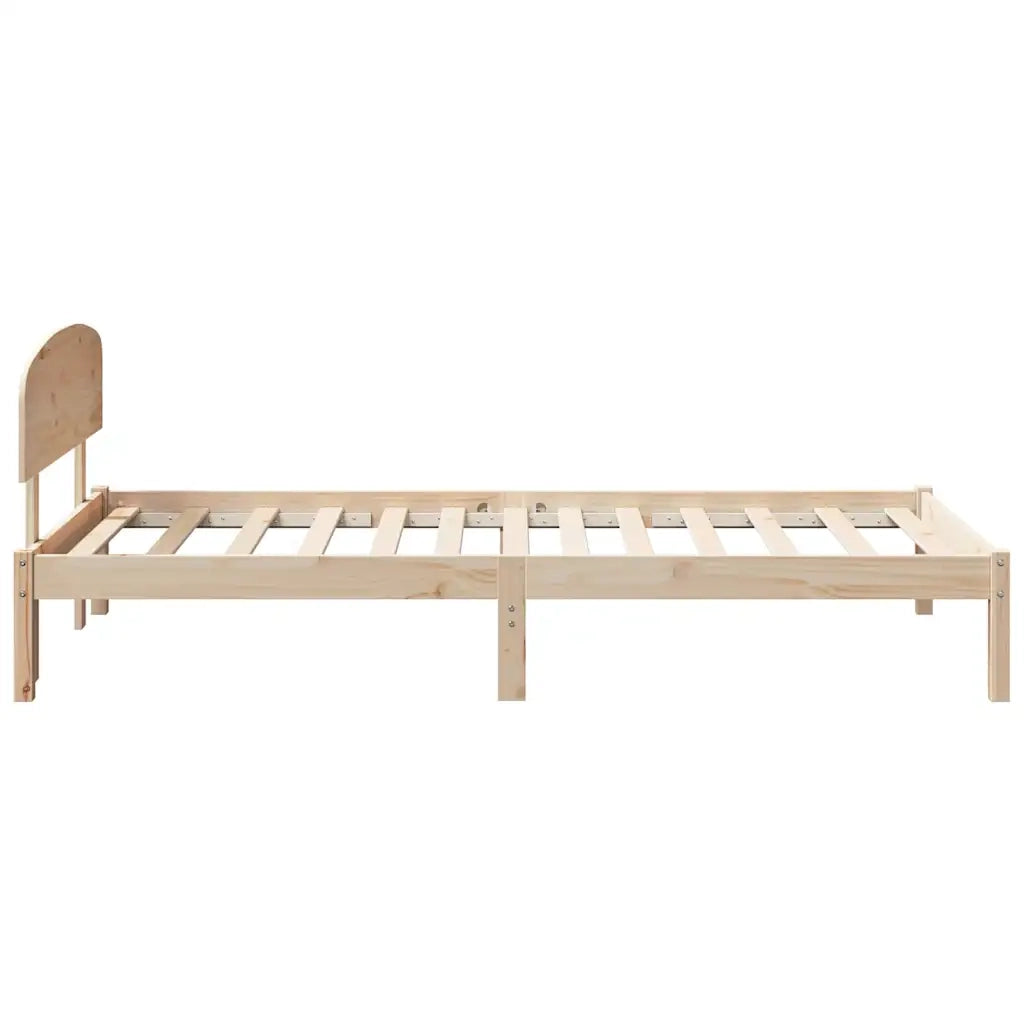 Struttura del letto Naturale 90 x 190 cm Pino massello 872086