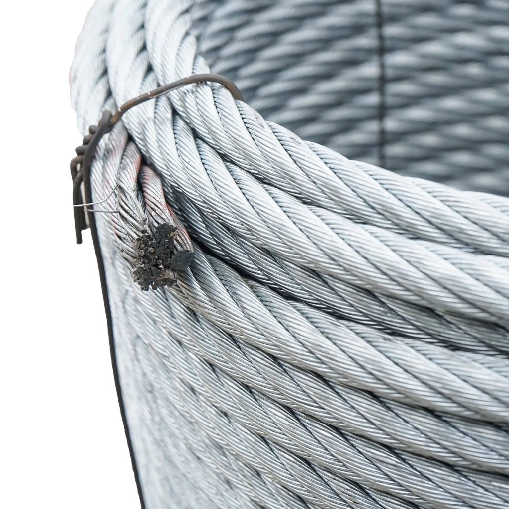 Cavo per verricello in acciaio 6x25 fi 13mm con anima metallica, 70m/rotolo