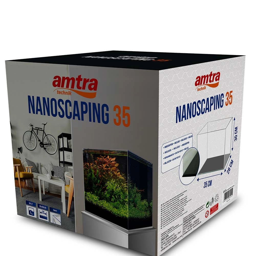 Amtra Nanoscaping cm35x28x30 - Vasca Extra Chiaro