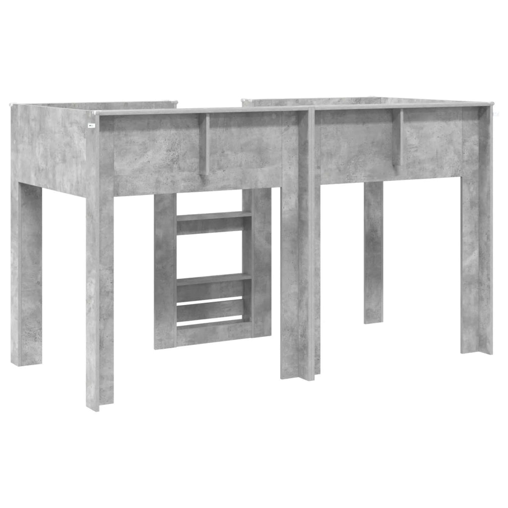 Letto a Castello per Bambini | Letto Infantile | Lettino Grigio cemento 75 x 190 cm