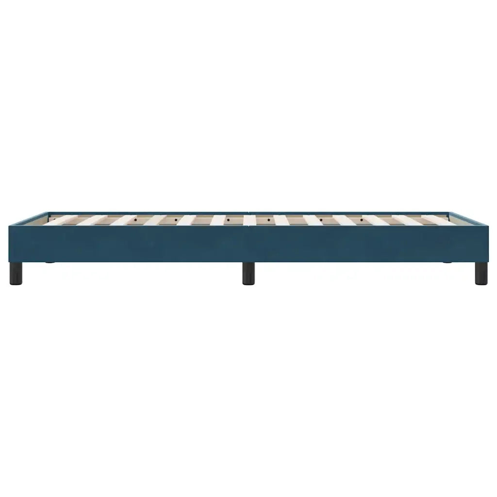 Letto singolo | Letto per adulti | Giroletto senza Materasso Blu Scuro 90x210 cm in Velluto