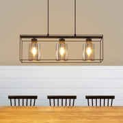 Lampada a sospensione ZMH vintage 3 luci vetro E27 per sala da pranzo e cucina