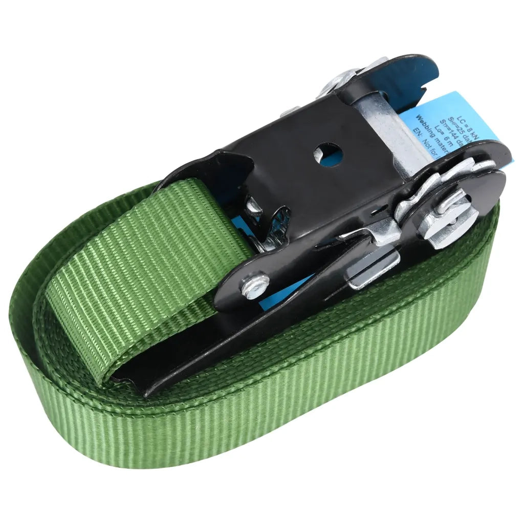 Cinghie d'Ancoraggio a Cricchetto 10 pz 800 daN 6m Verde CFW5882646