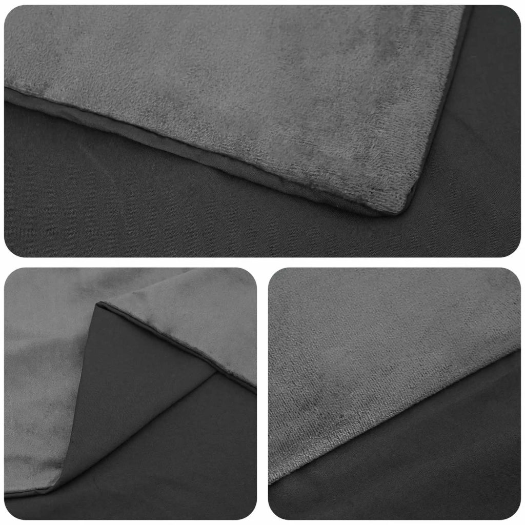 Coperta Ponderata Antracite 135 x 200 cm 6 kg 100% Cotone 205T 3443007
