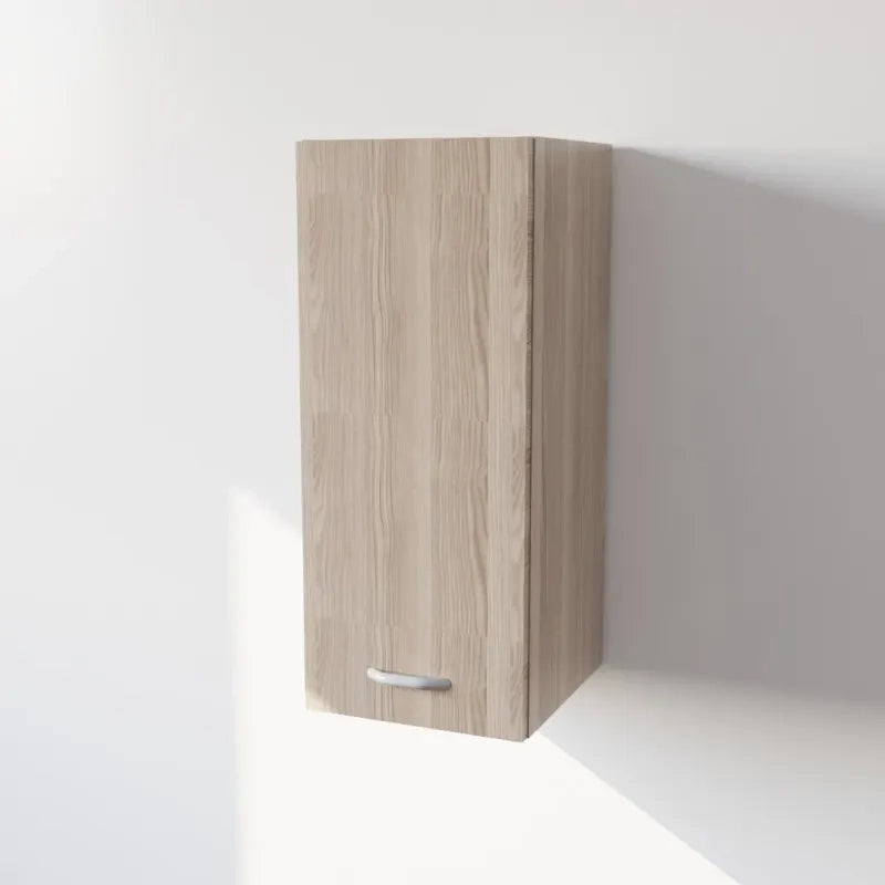 Pensile Cucina  in Legno Nobilitato Olmo Mobile Alto con 1 Anta, Pensile Componibile Moderno Made in Italy (H72XL30XP33cm)