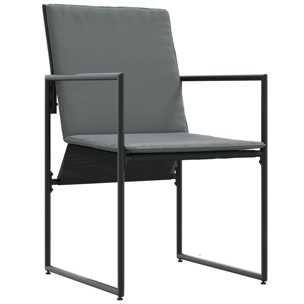 Set da Pranzo per Giardino 5 pcs Nero e antracite 3448903