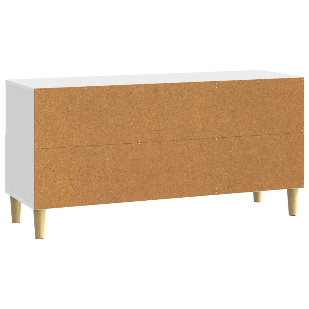 Mobile TV-Credenza per TV 102 x 34,5 x 50 cm Bianco Lucido Legno ingegnerizzato 573831