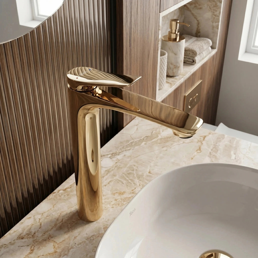 Rubinetto Da Lavabo Premium Rea Vision Gold High