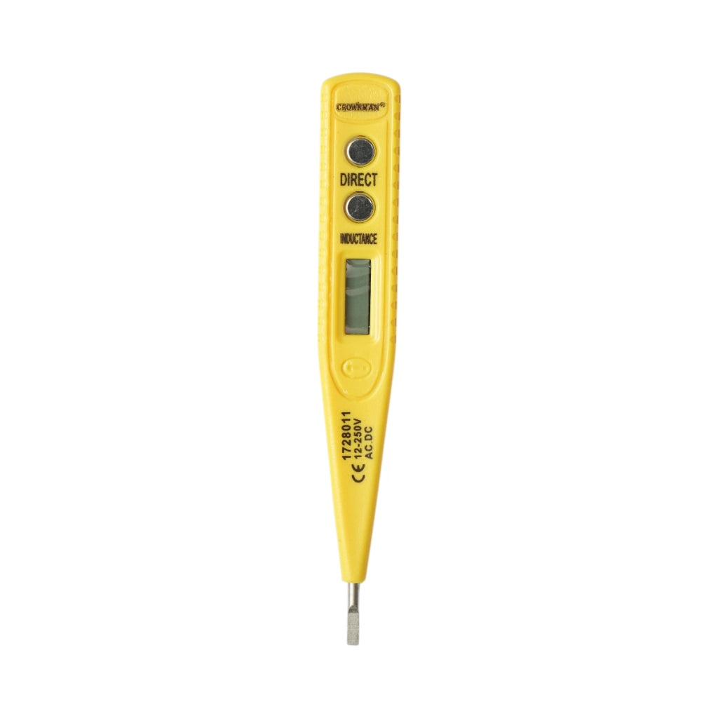Cacciavite tester di tensione digitale 12-250 V CA/CC, 3x136 mm Crownman