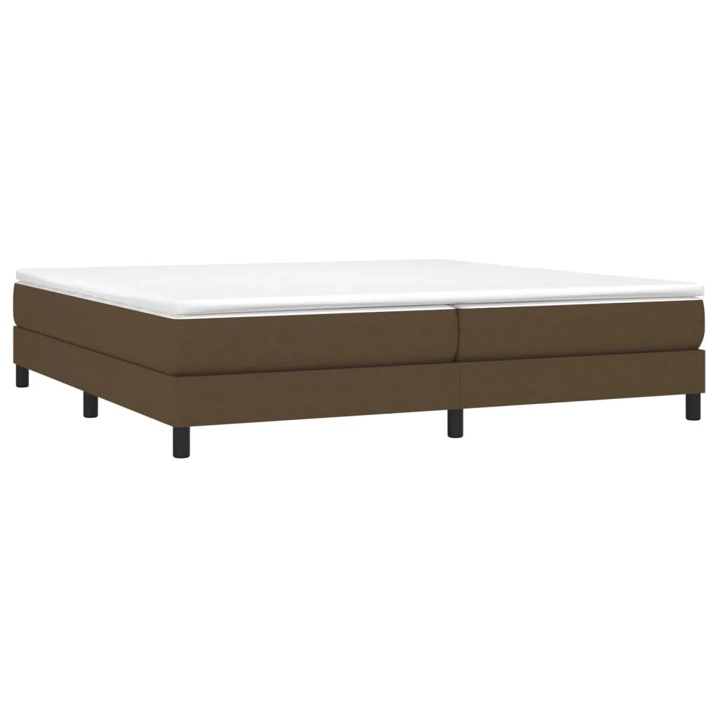 Letto matrimoniale | Letto per adulti | Struttura Letto a Rete a Molle Marrone Scuro 200x200 cm in Tessuto