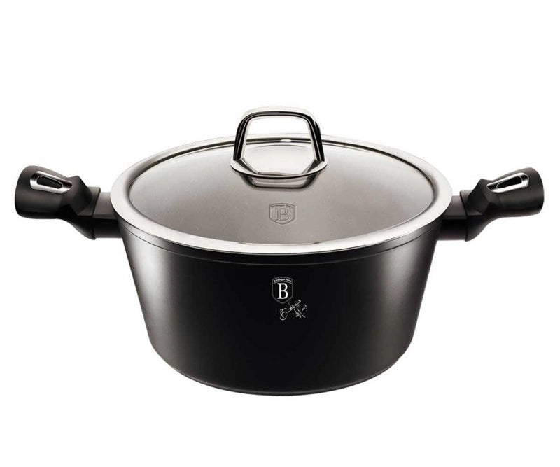 Berlinger Haus BH-1851 Pentola in granito da 20 cm con coperchio - Pentole Royal nere