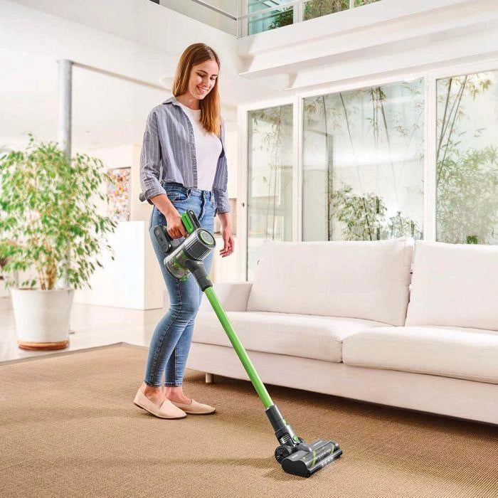 Polti PBEU0120 Forzaspira D-Power SR500 Aspirapolvere a bastone 2 in 1 senza sacchetto motore digitale brushless filtro EPA 0,6 L autonomia 40 min 84 dB colore Verde