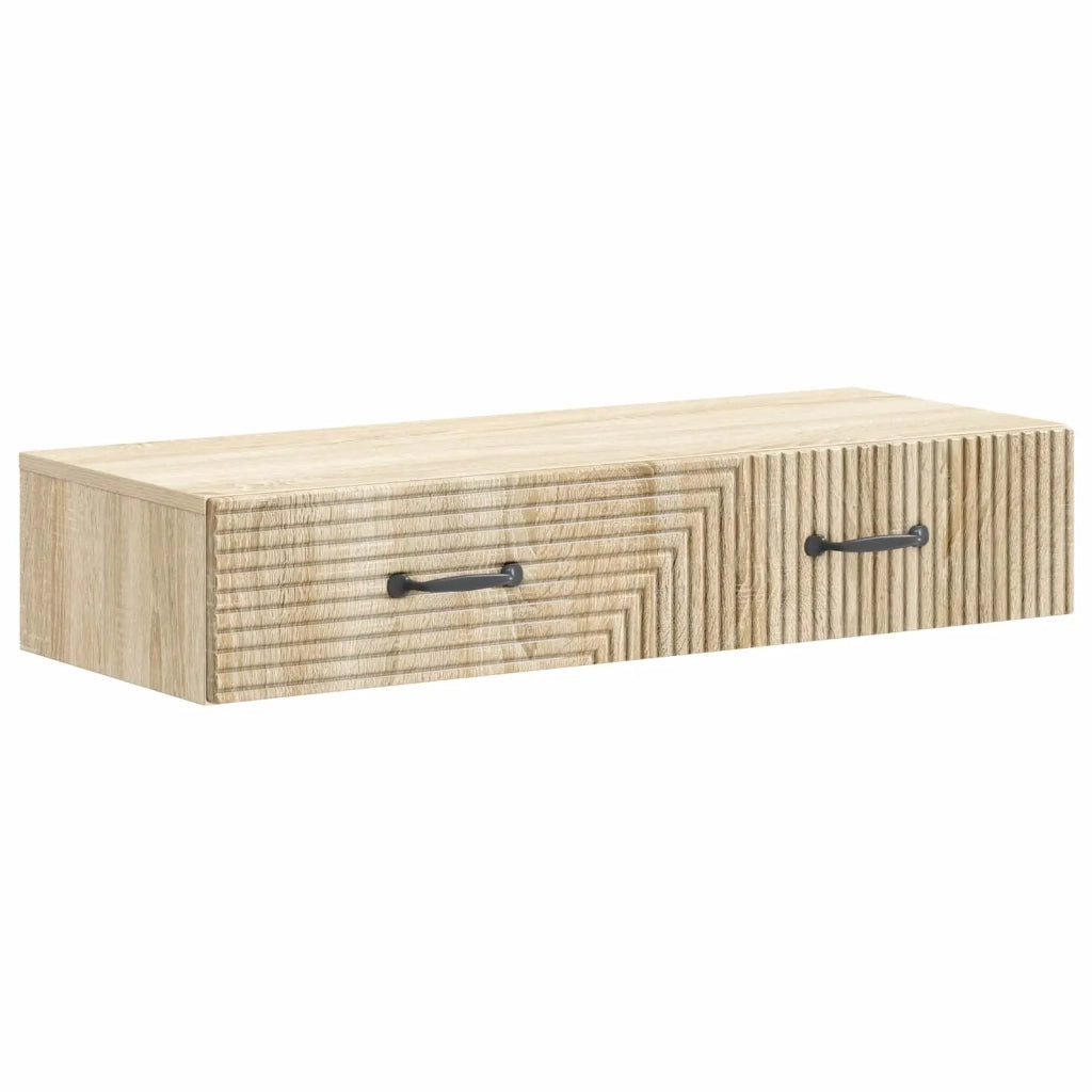 Tavolino da Parete Laterale | Tavolo laterale | Tavolino Rovere Sonoma 87,5 x 34,5 x 17 cm