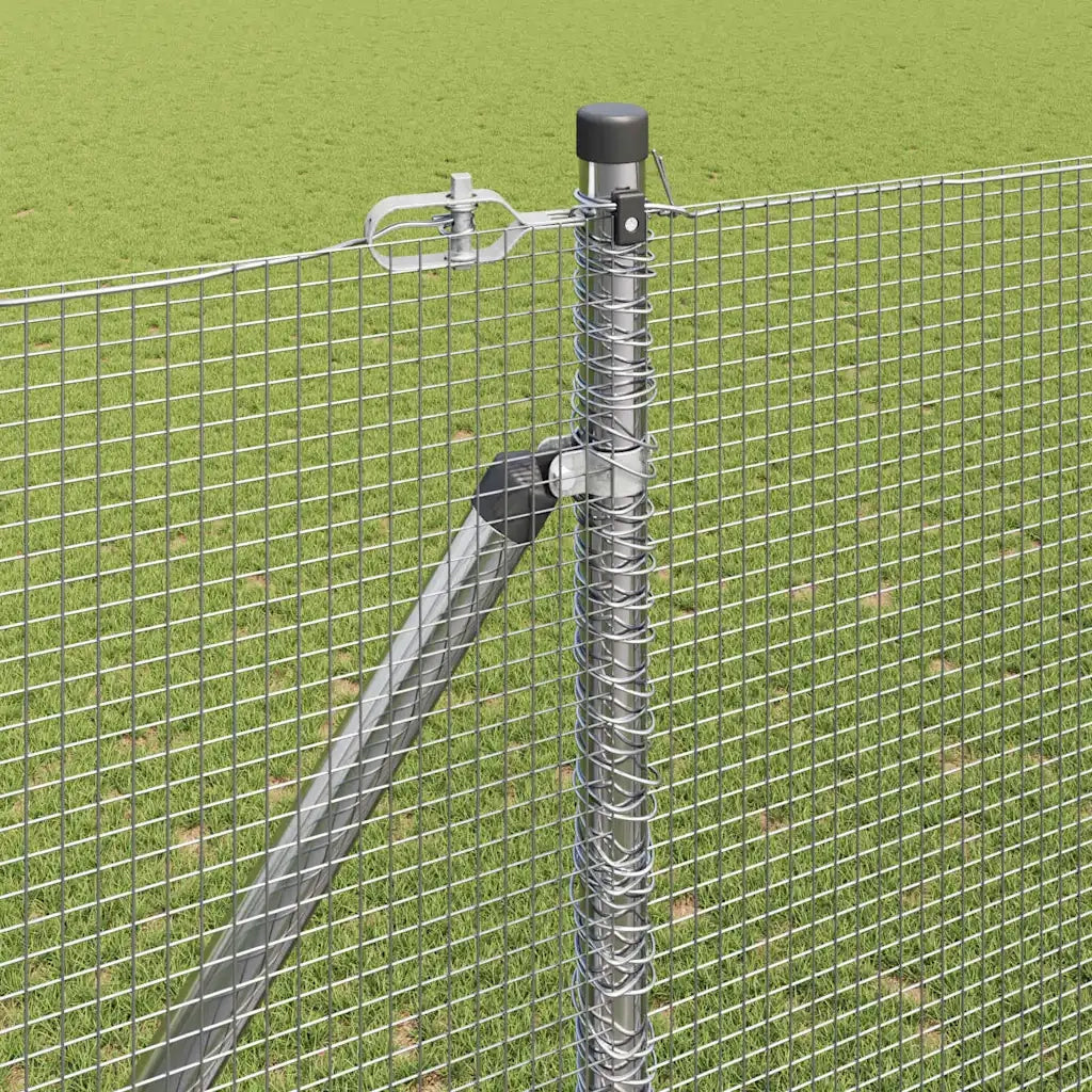 Palo della recinzione Argento 50 x 1,5 m (maglia 12 x 12 mm)