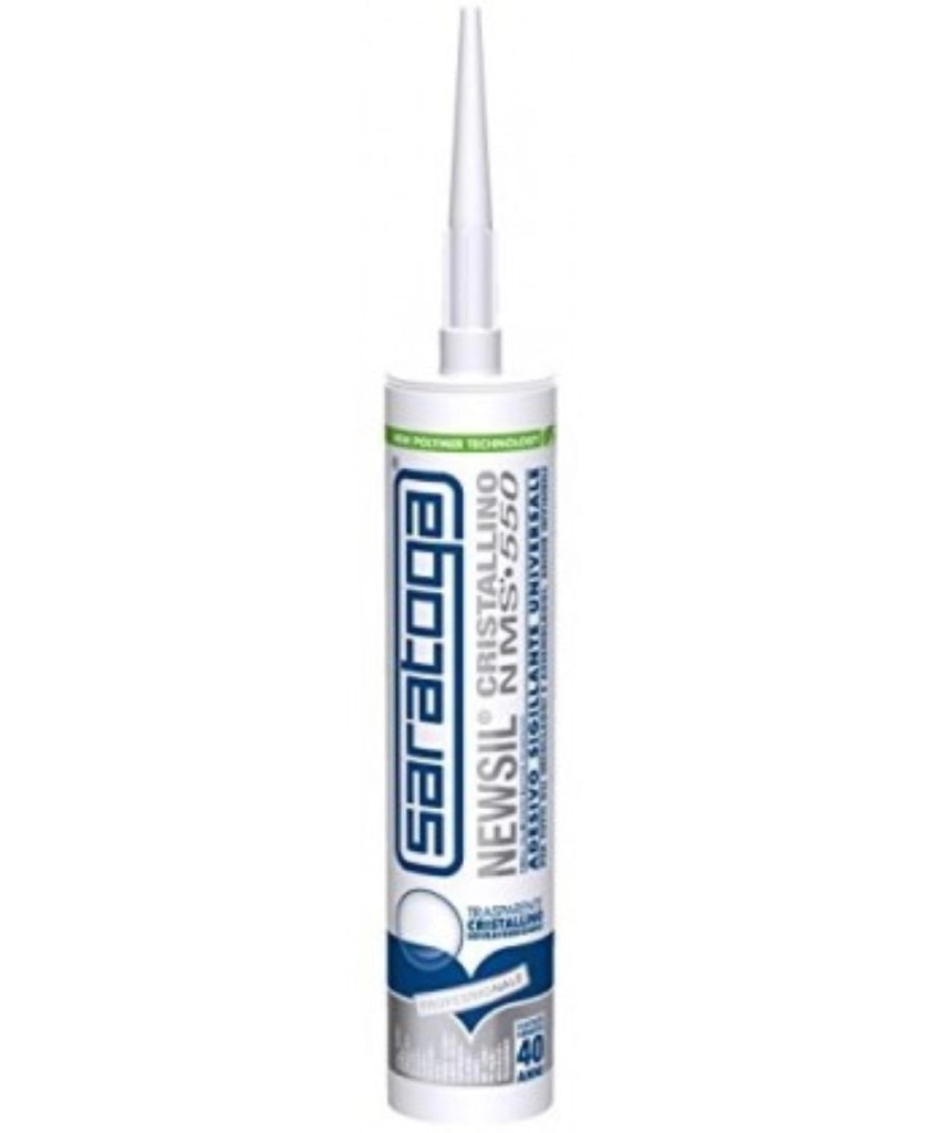 Adesivo Sigillante Trasparente Newsil Nms 550 Cristallino - Saratoga