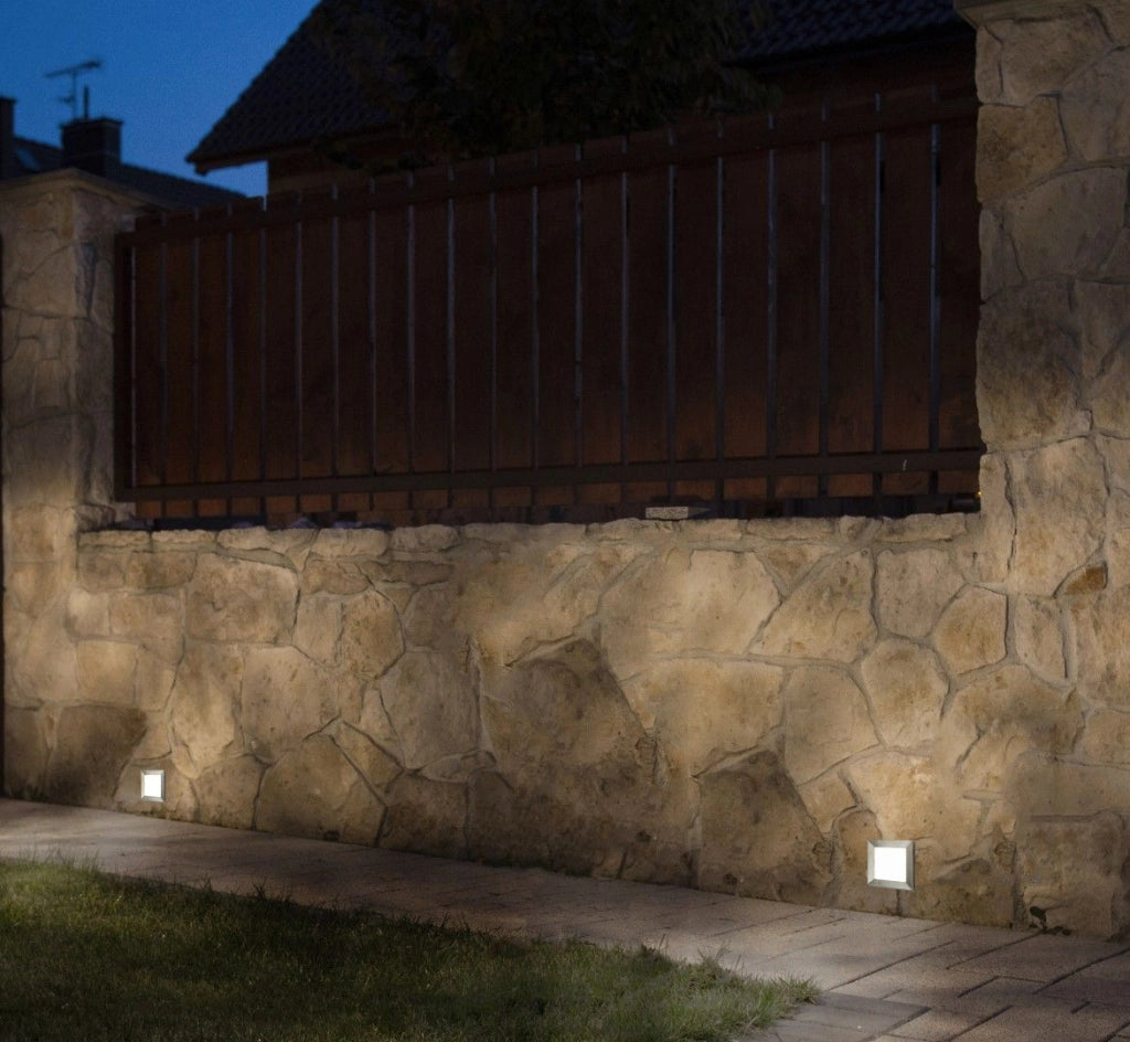 Lampada da incasso da esterno SU-MA Mur 3,5W IP65 argento