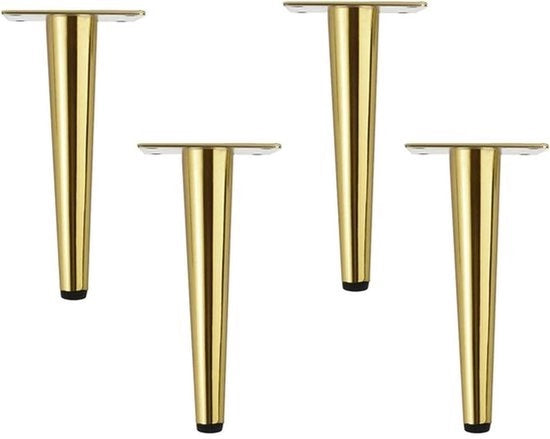 Piedi per tavolo, piedi per mobili, piedi per armadi con adattamento per rubinetti, set a quattro per sosteggi cassetti silenziosi, 30 cm