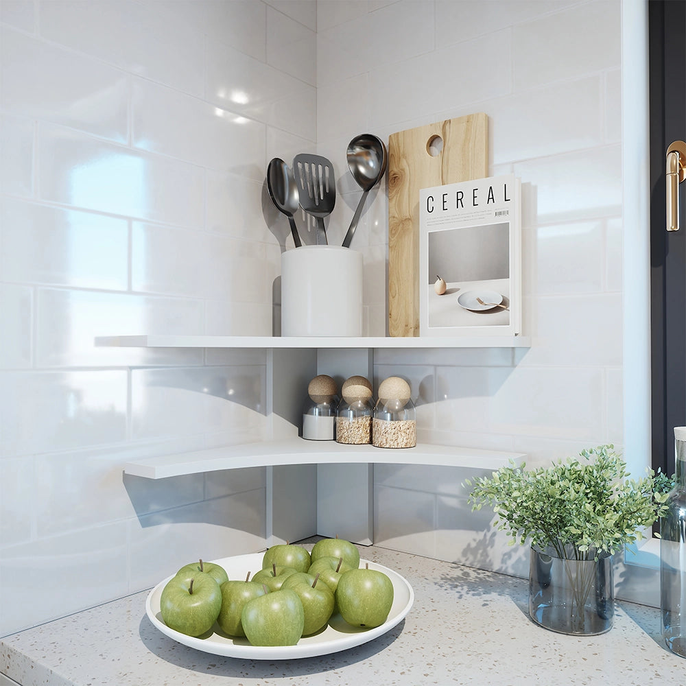 Vicco Libreria angolare da terra Bianco 43.5 x 37 cm