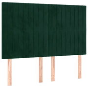 Testiera | Testata Verde Scuro 144x5x118/128 cm Velluto