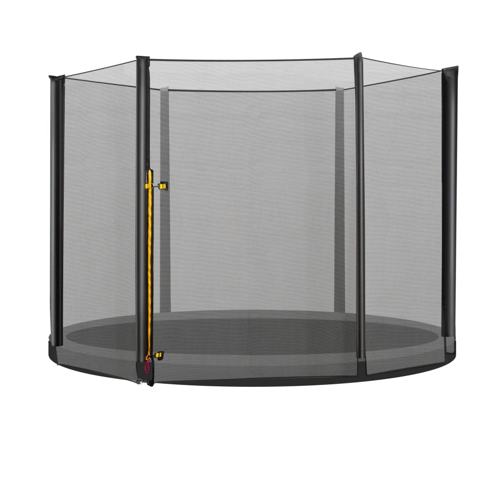 Rete di Sicurezza di Ricambio per Trampolino ¨C Xylo ¨C ?305 cm, 6 Pali, Porta con Zip, Nero