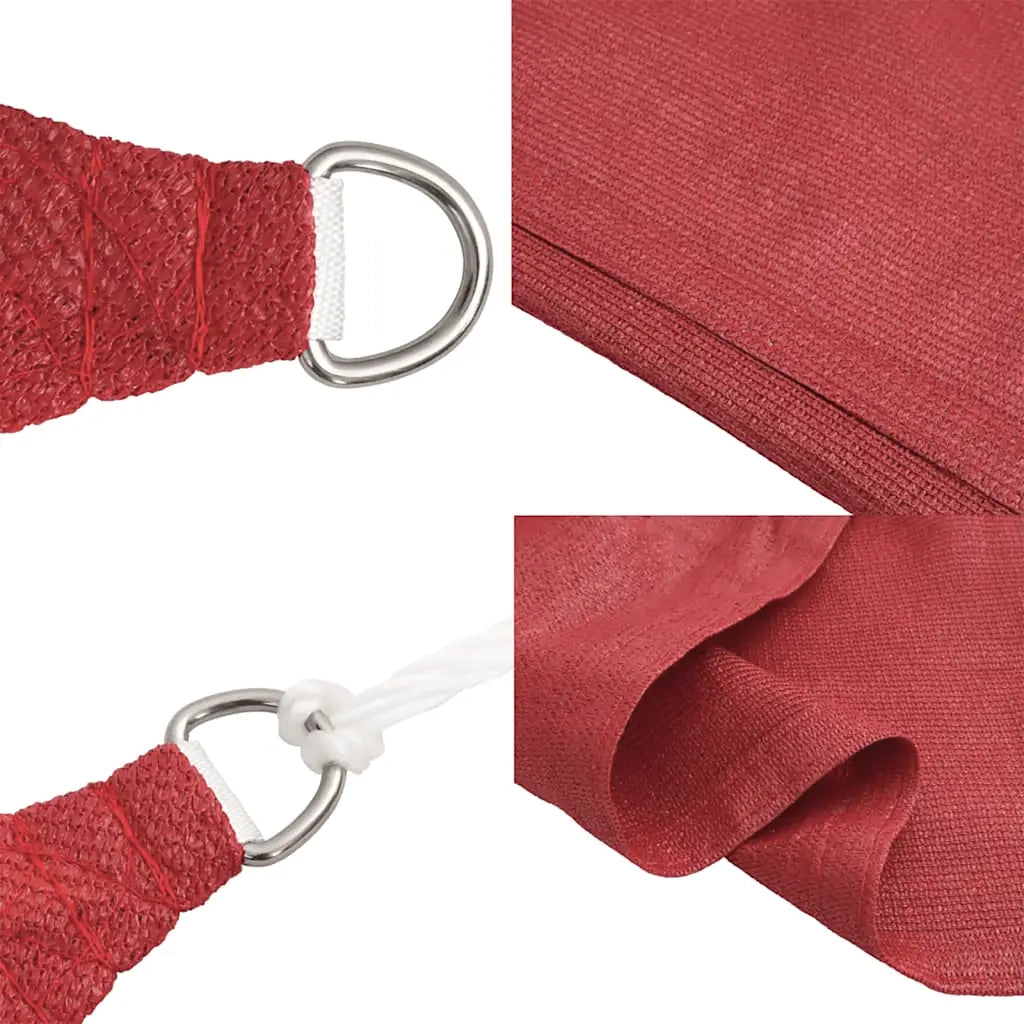 Vela Parasole-Telo Ombra-Vela Ombreggiante 160 g/m2 Rossa 2,5x5 m in HDPE