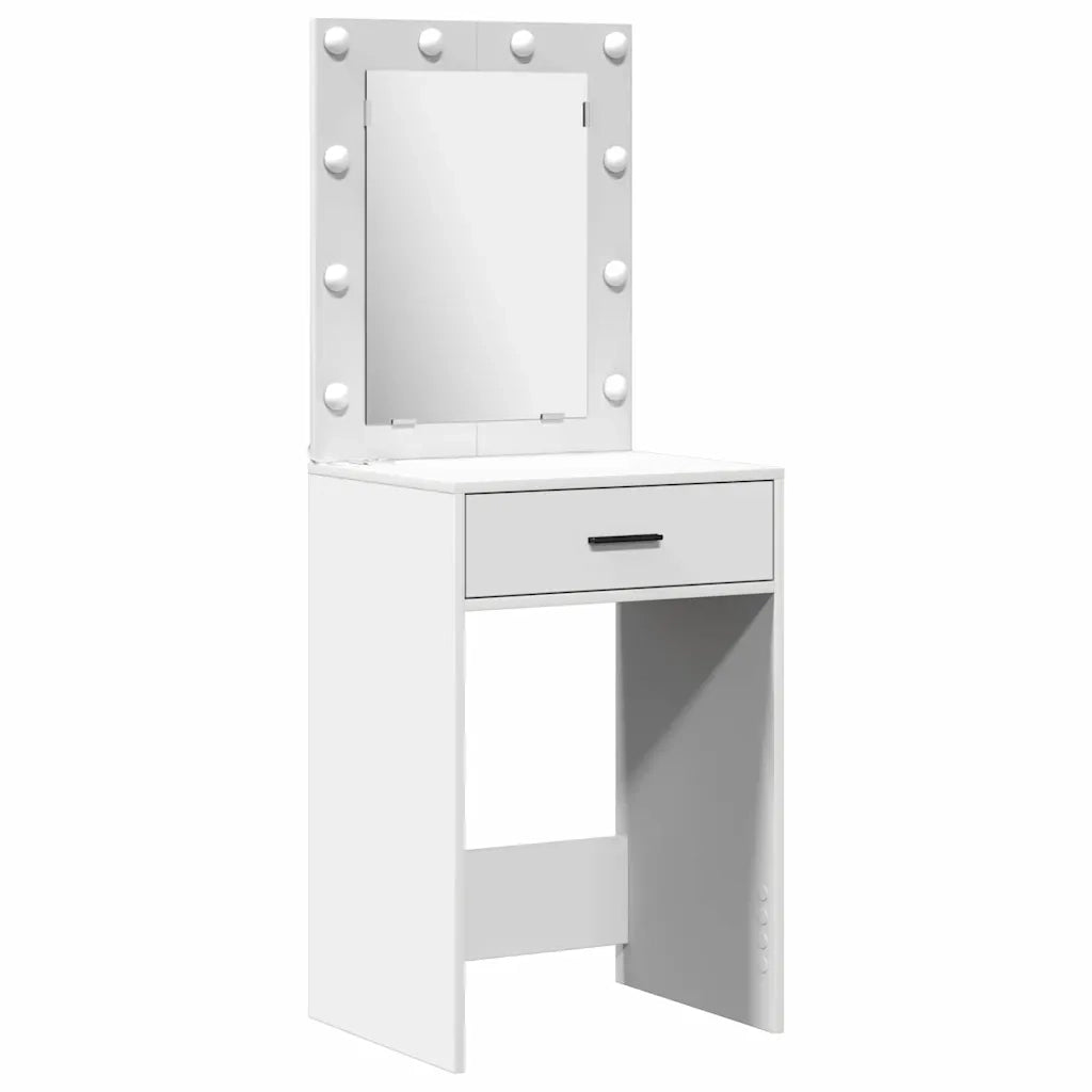 Toeletta | Tavolo da Trucco con cassetto 2 pz Bianco 50 x 41 x 135 cm