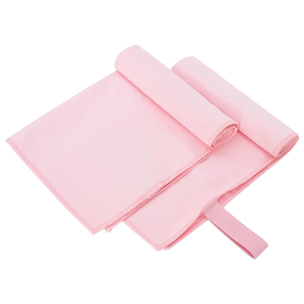 Asciugamani Sportivi 2 pz | Teli per bagno Rosa 50 x 30 cm