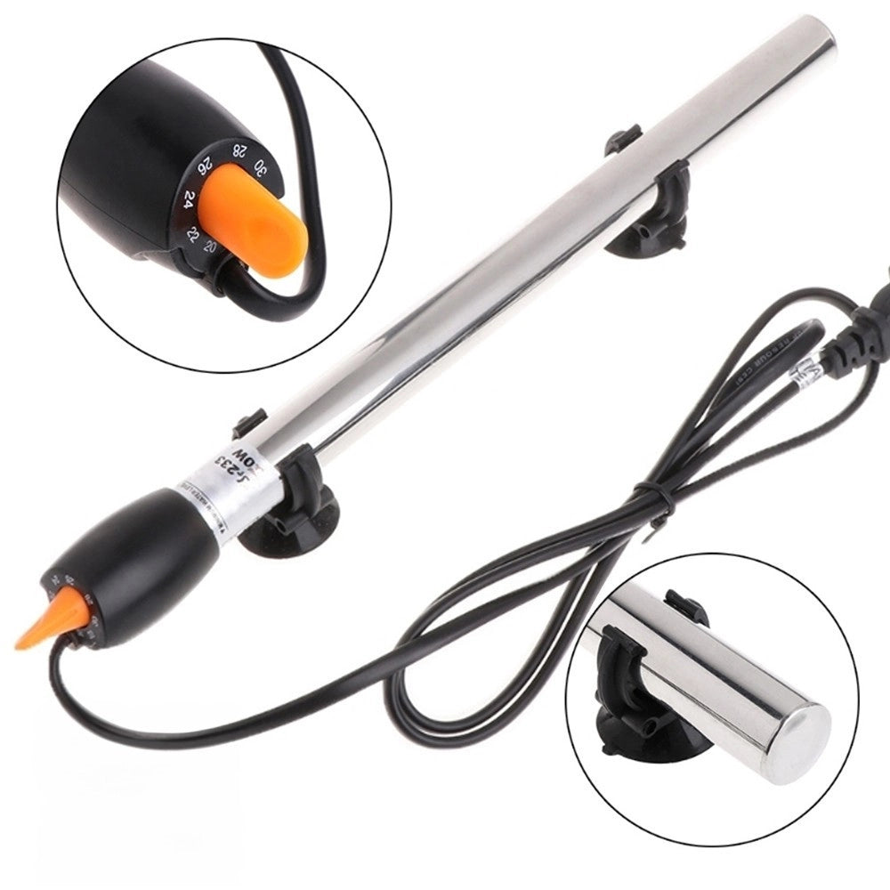 Trade Shop - Termo Riscaldatore Per Acquario 500 W Termoregolatore Con Termostato In Acciaio -