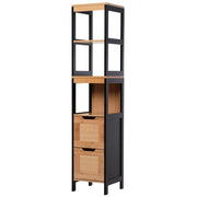Mobiletto Bagno Colonne ¨C Minimal ¨C Bamb¨´ Nero 30x30x144 cm