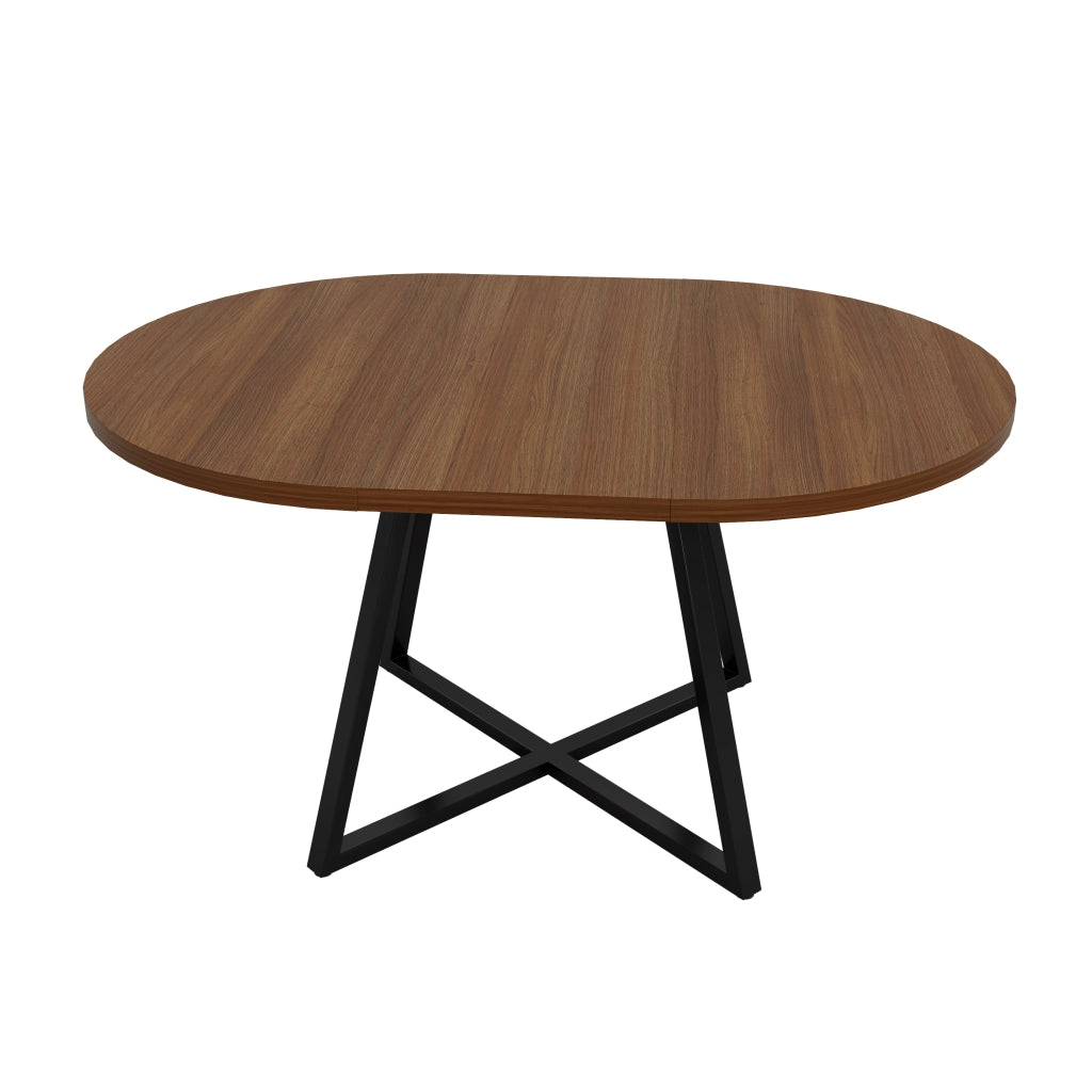 TAVOLO DA PRANZO ALLUNGABILE 100x100-140x100 cm, MDF, Walnut