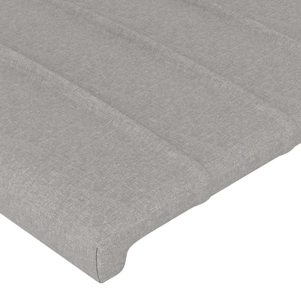 Testiera ad Orecchio Grigio Chiaro 83x23x118/128 cm in Tessuto 3118168