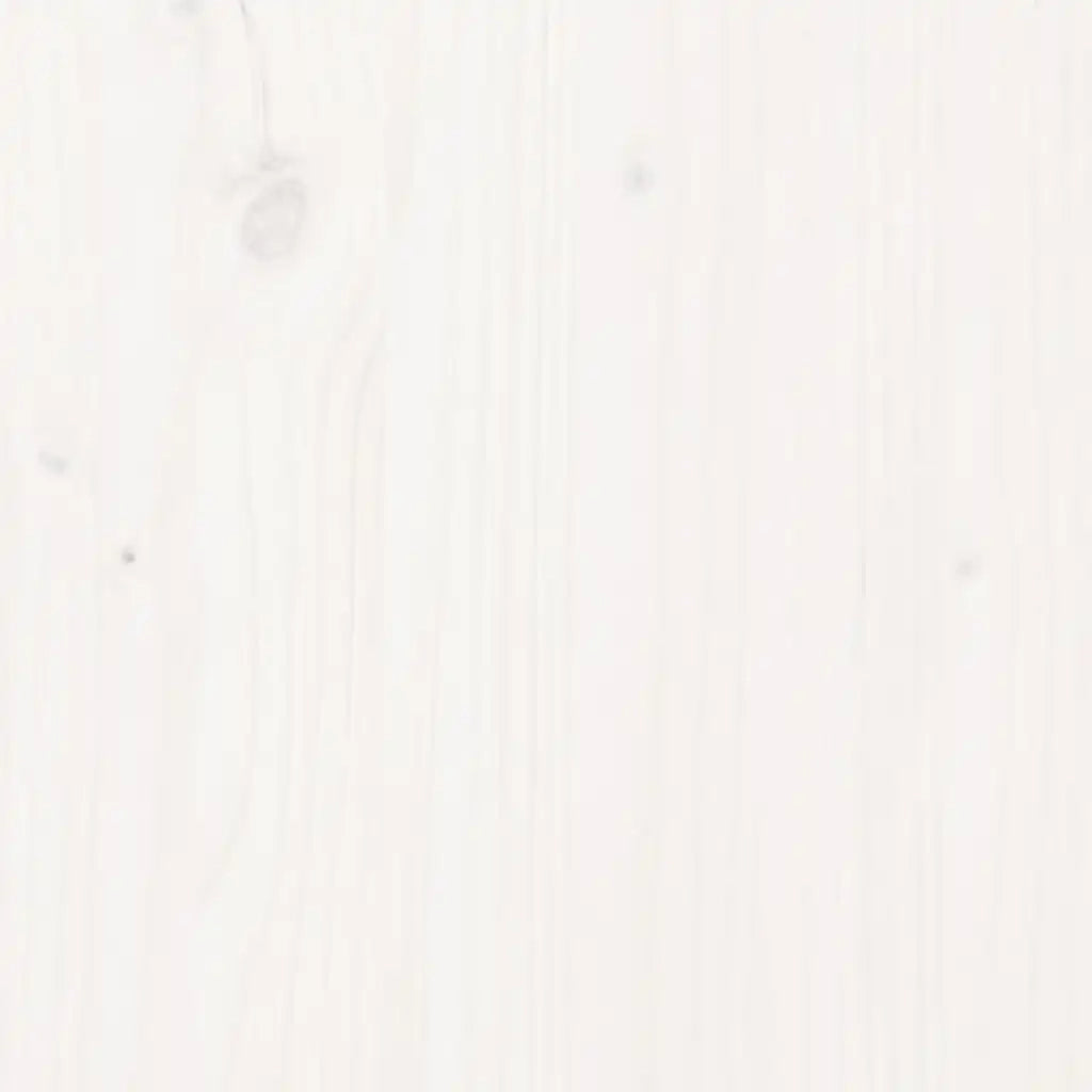 Piano Tavolo Bianco Ø80x2,5 cm in Legno Massello di Pino 813656