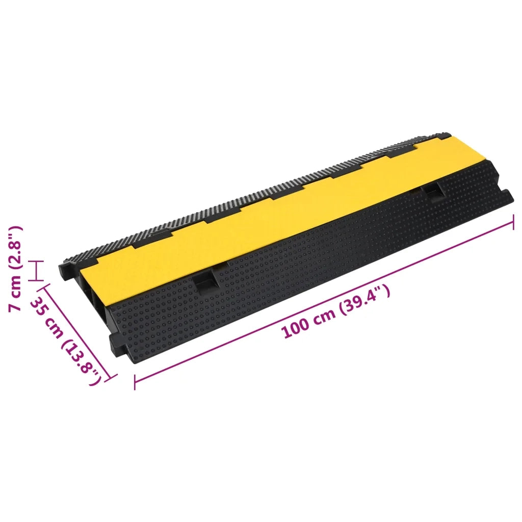 Dosso Passacavi con 2 Canali 100 cm in Gomma 150967