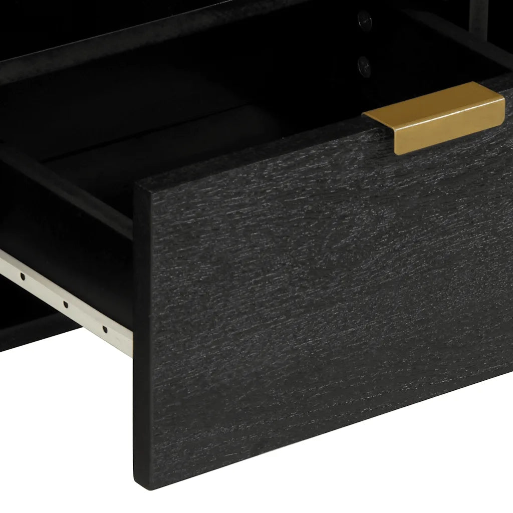 Mobile TV | Armadietto TV | Mobile Porta TV Nero 100x33x46 cm in Legno Multistrato