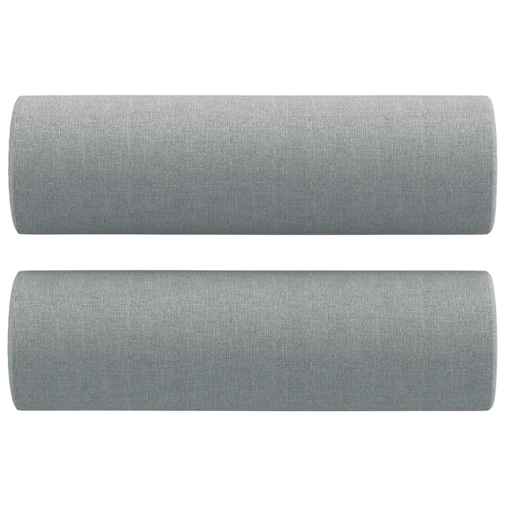 Divano a 2 Posti con Cuscini-Sofa 2 Posti con Cuscini Grigio Chiaro 140 cm in Tessuto 778434