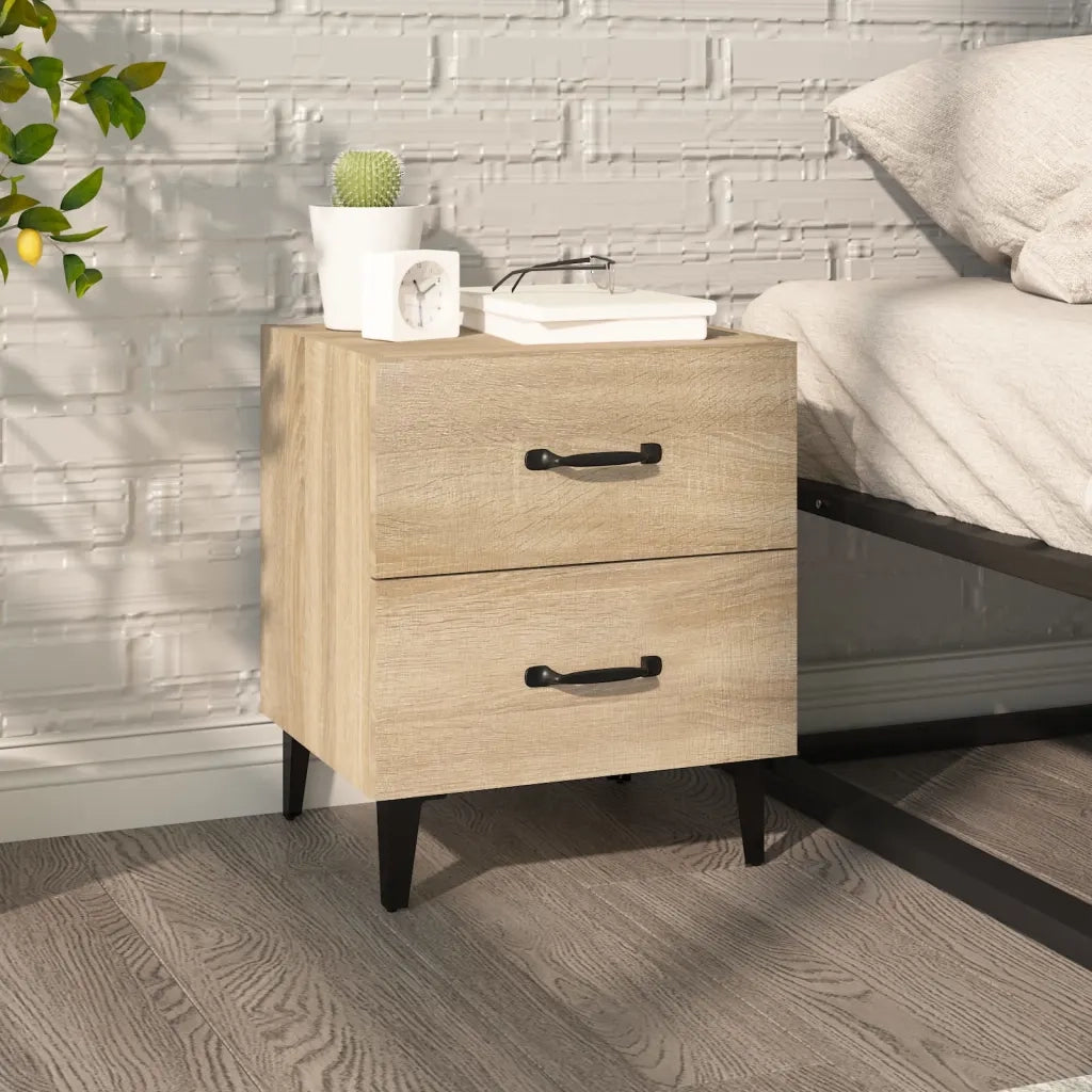 Comodino-Tavolino da notte Rovere Sonoma 40x35x47,5 cm 451454