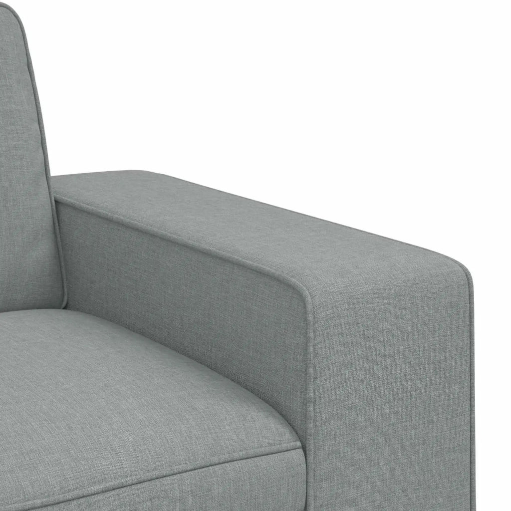 Divano 2 pcs Grigio chiaro 182 x 80 x 82 cm Tessuto