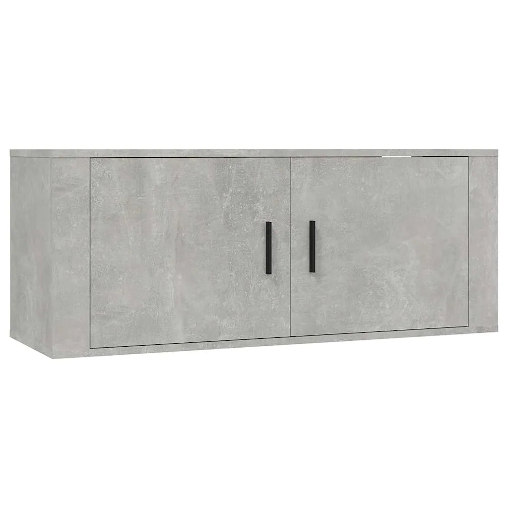 Set di Mobili Porta TV 2 pz Grigio Cemento in Legno Multistrato 3188426