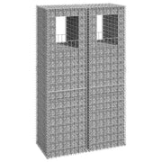 Cesti a Gabbione a Torre 2 pz 50x50x180 cm in Ferro 151273
