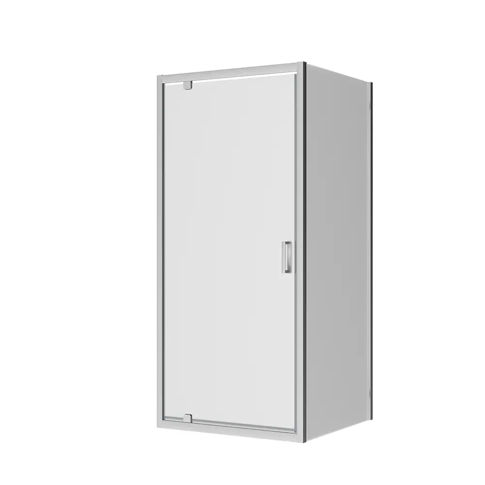 Box doccia 75x90 cm angolare apertura a battente vetro 6mm opaco | Apulia