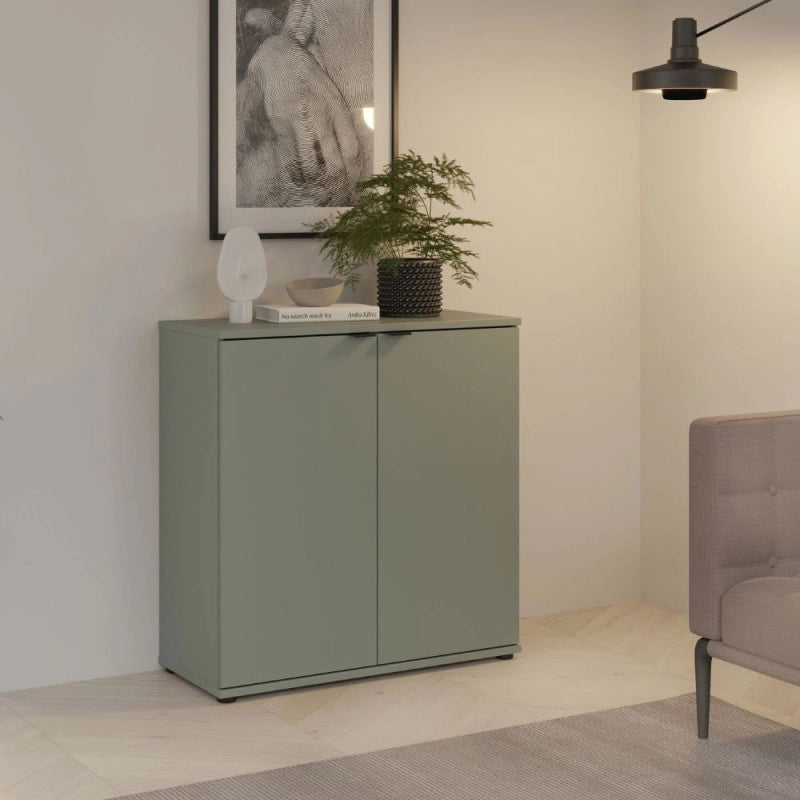 Mobile multiuso Segno con due ante L 80 cm. colore verde salvia