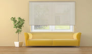 VIEWTEX Tenda a rullo traslucida Cotone (Cotone riciclato) Beige 165 X 250cm - Made in Europe - 5 anni di garanzia